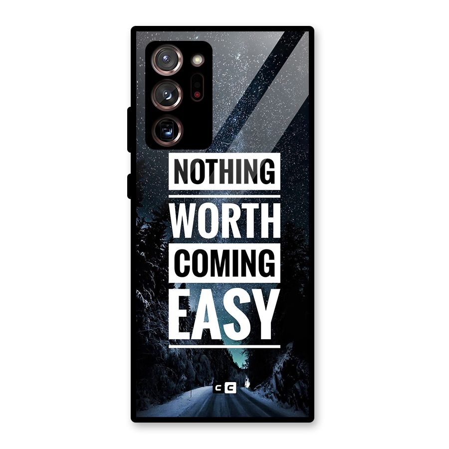 Nothing Worth Easy Glass Back Case for Galaxy Note 20 Ultra
