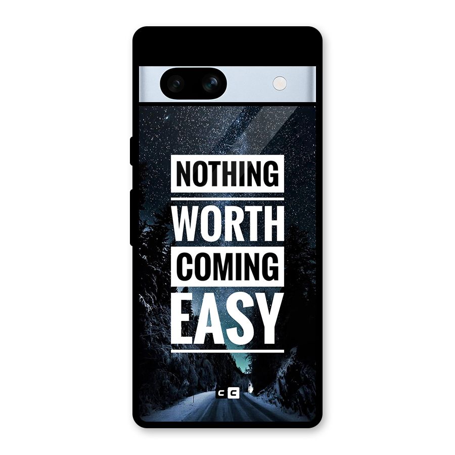 Nothing Worth Easy Glass Back Case for Google Pixel 7a