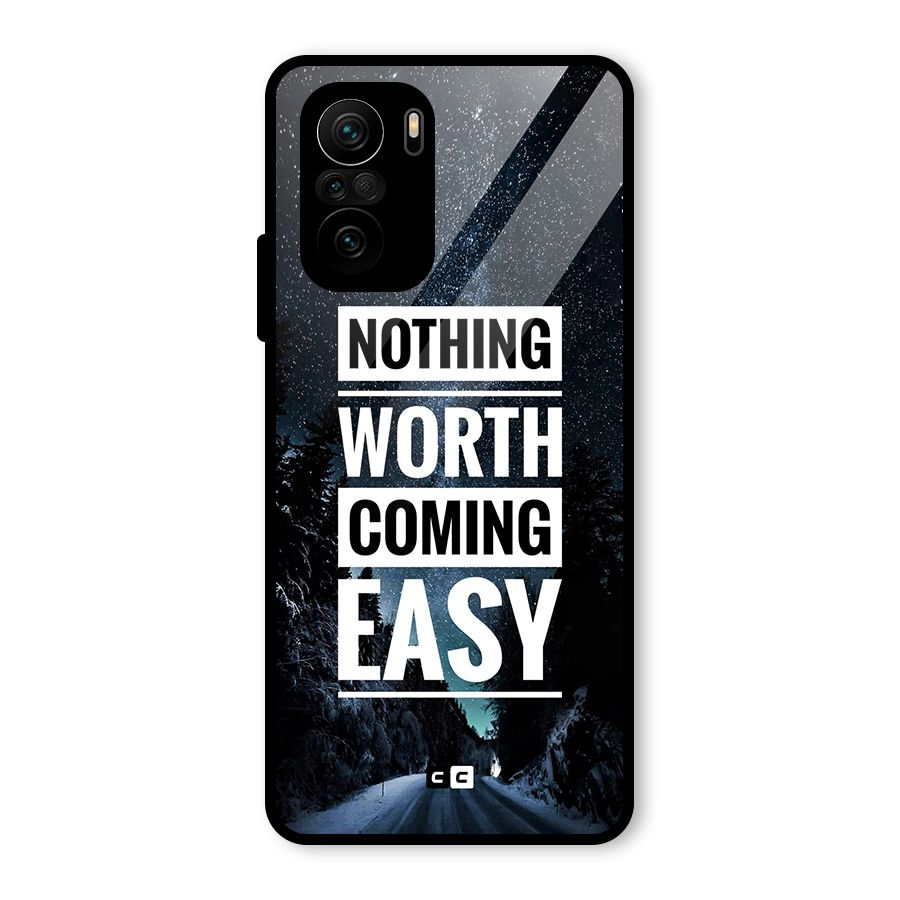 Nothing Worth Easy Glass Back Case for Mi 11X Pro
