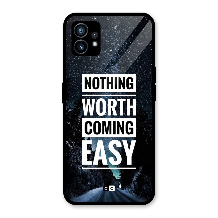 Nothing Worth Easy Glass Back Case for Nothing Phone 1