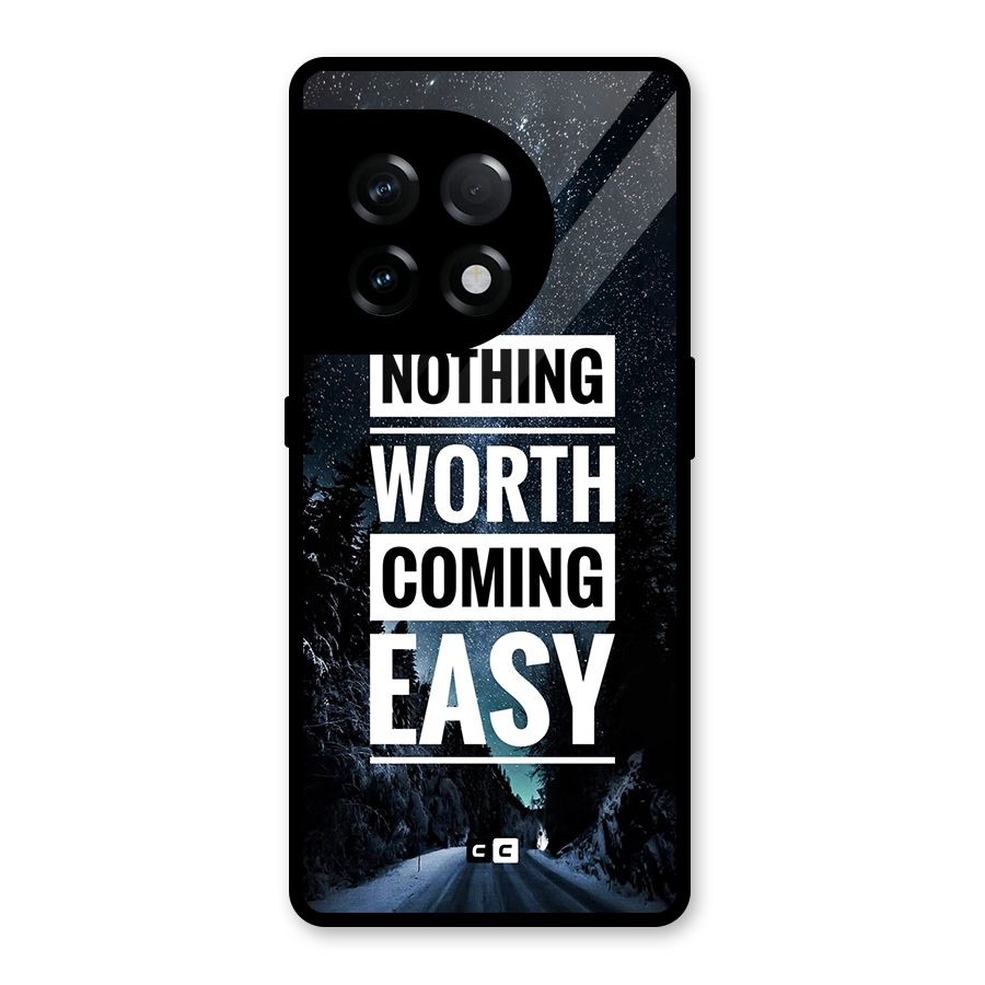 Nothing Worth Easy Glass Back Case for OnePlus 11R