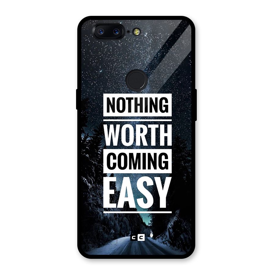 Nothing Worth Easy Glass Back Case for OnePlus 5T