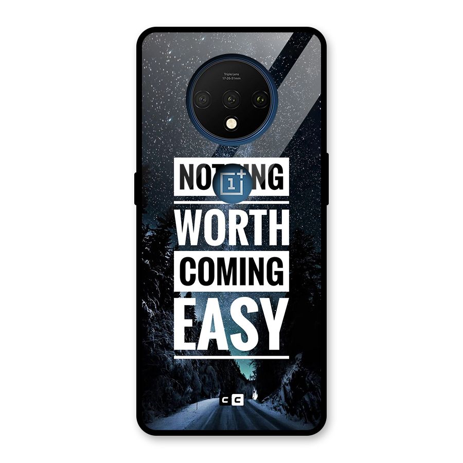 Nothing Worth Easy Glass Back Case for OnePlus 7T