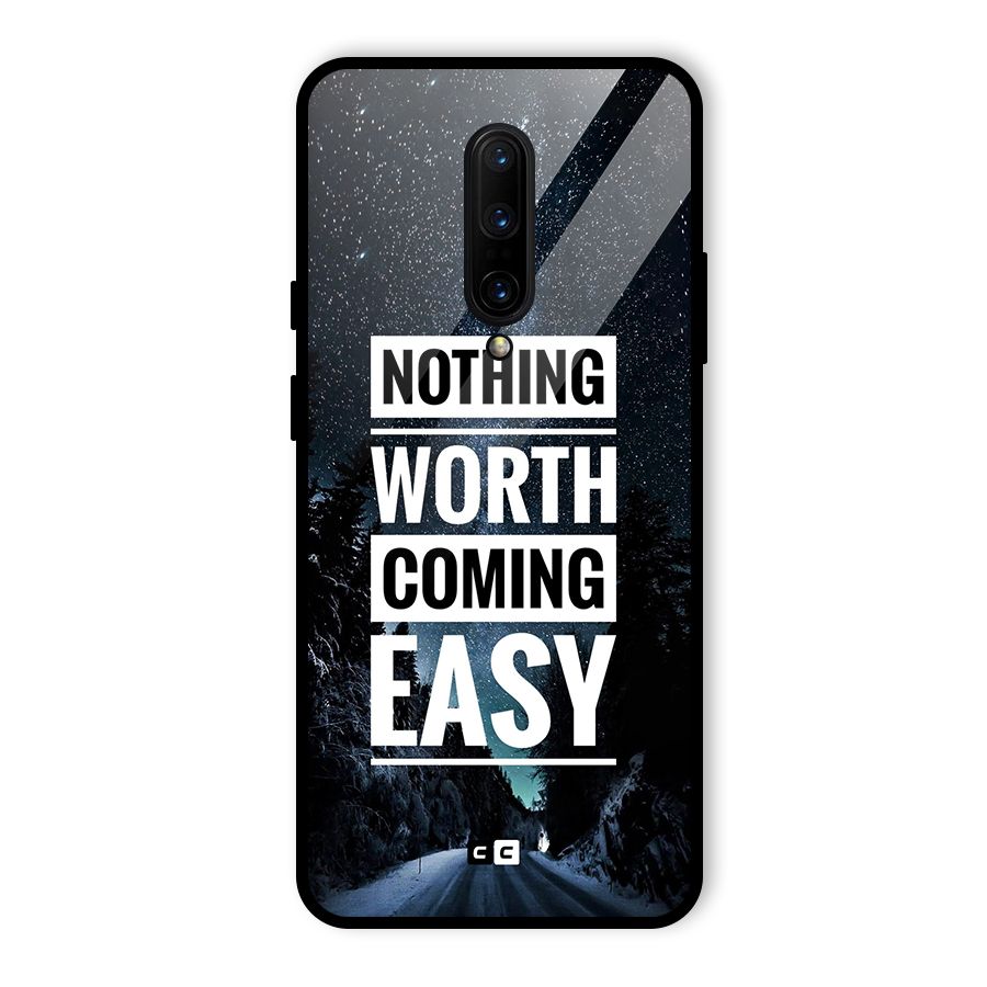 Nothing Worth Easy Glass Back Case for OnePlus 7 Pro