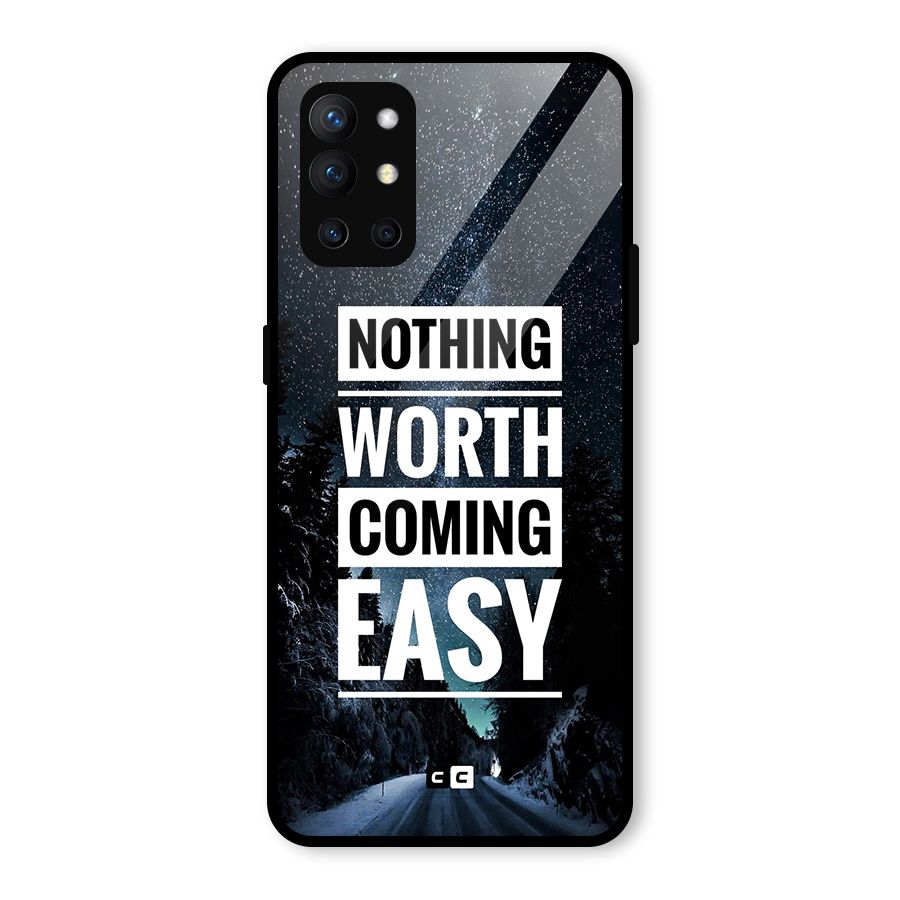 Nothing Worth Easy Glass Back Case for OnePlus 9R