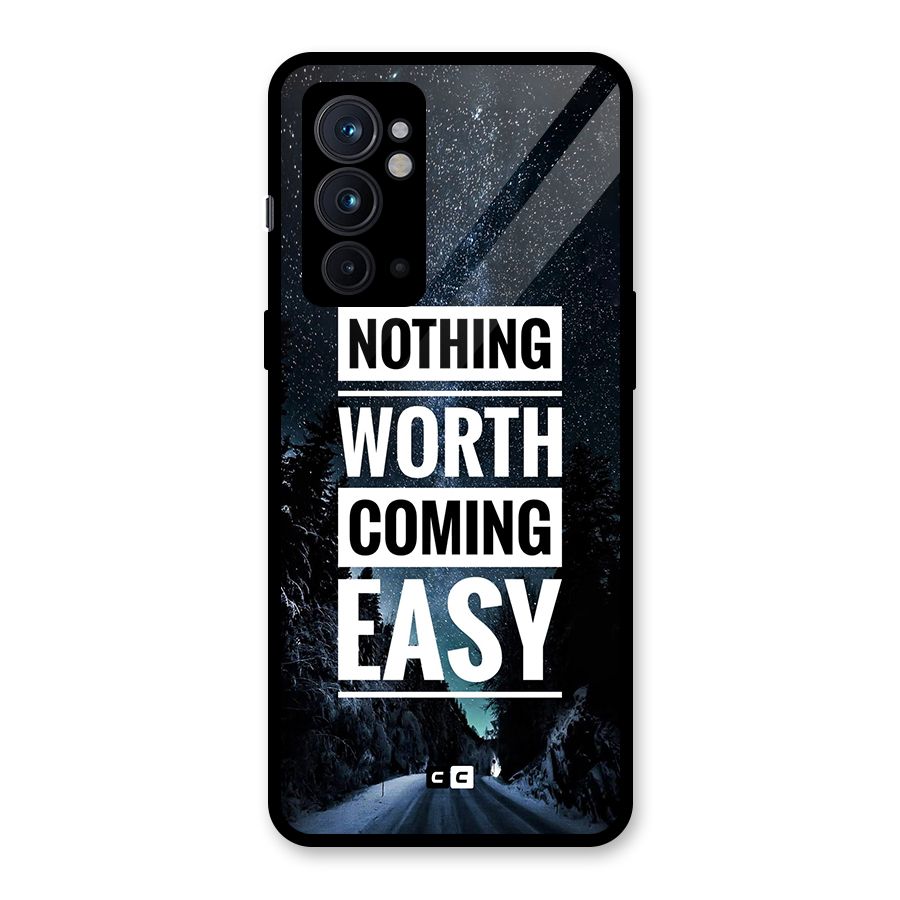 Nothing Worth Easy Glass Back Case for OnePlus 9RT 5G