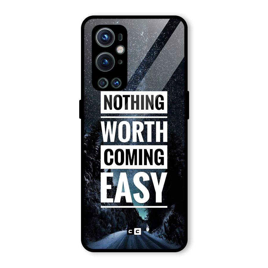 Nothing Worth Easy Glass Back Case for OnePlus 9 Pro