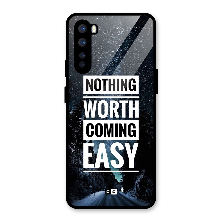 Nothing Worth Easy Glass Back Case for OnePlus Nord