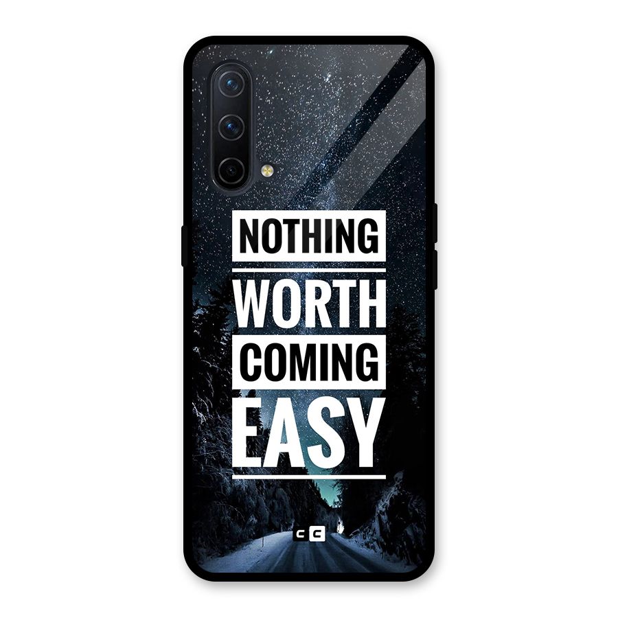 Nothing Worth Easy Glass Back Case for OnePlus Nord CE 5G