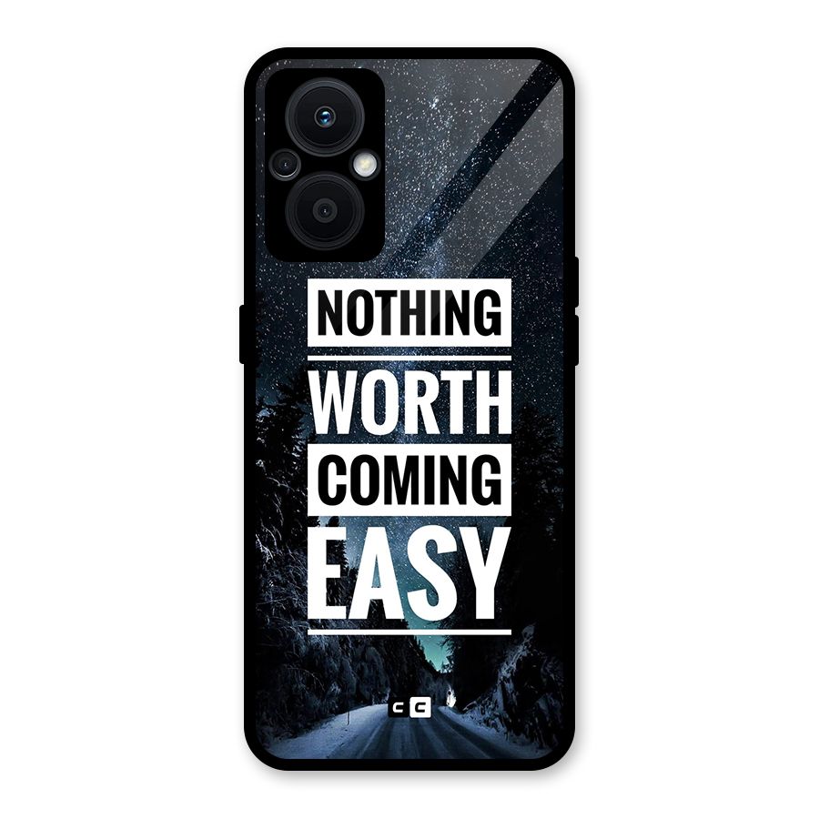 Nothing Worth Easy Glass Back Case for Oppo F21s Pro 5G