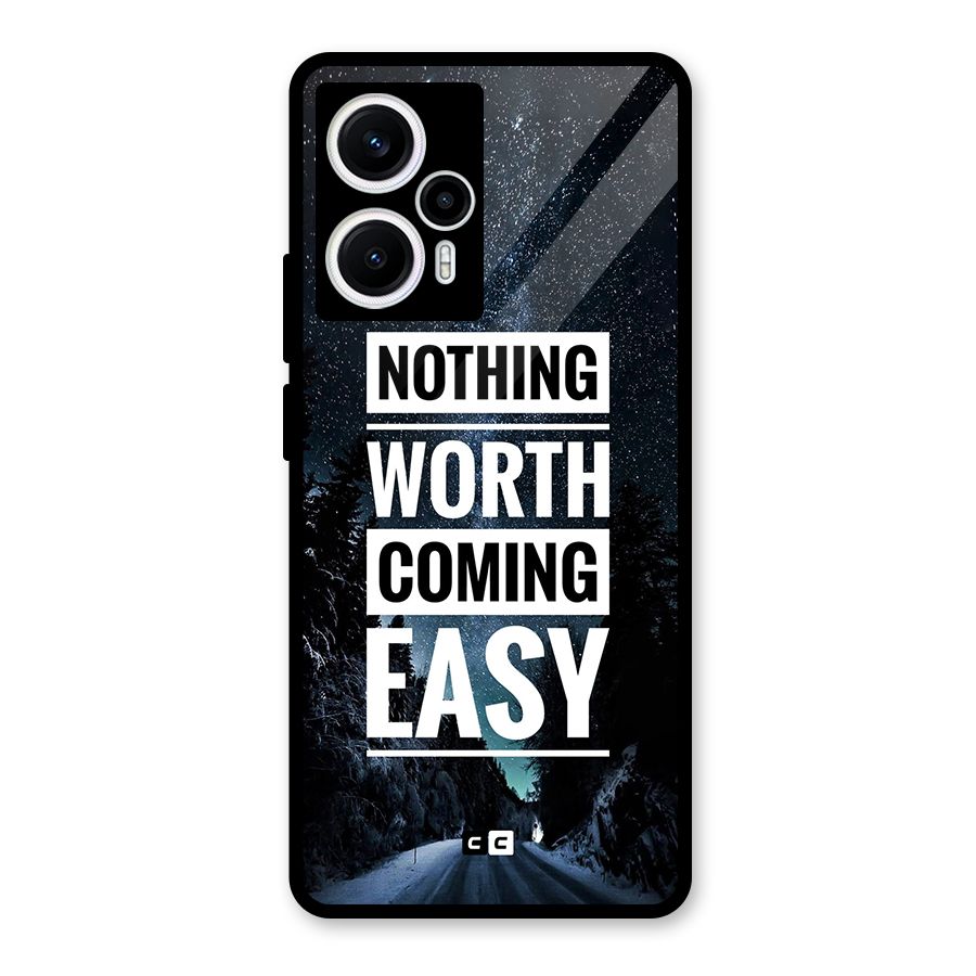 Nothing Worth Easy Glass Back Case for Poco F5