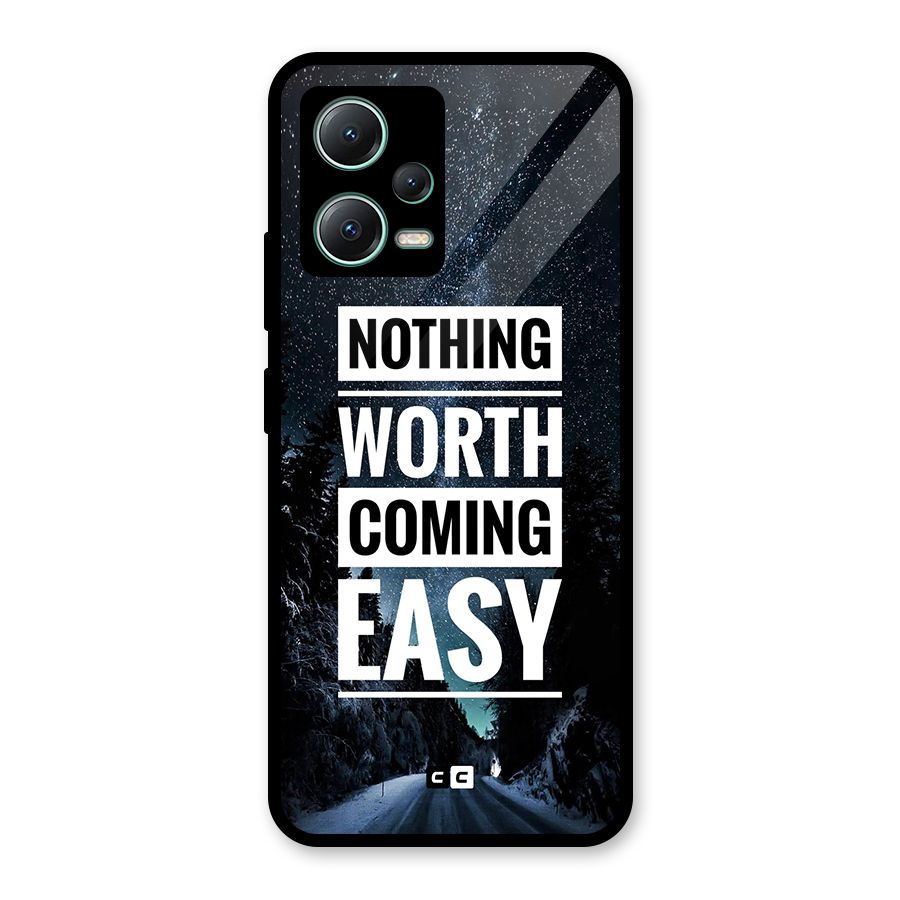 Nothing Worth Easy Glass Back Case for Poco X5