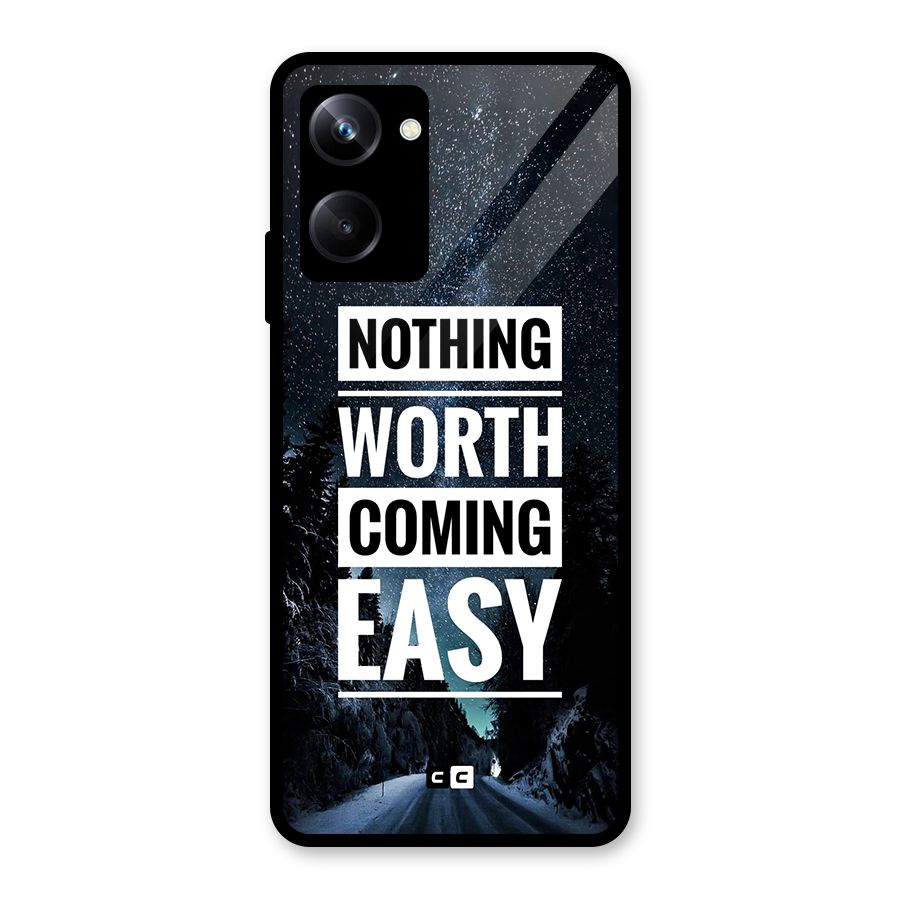 Nothing Worth Easy Glass Back Case for Realme 10 Pro