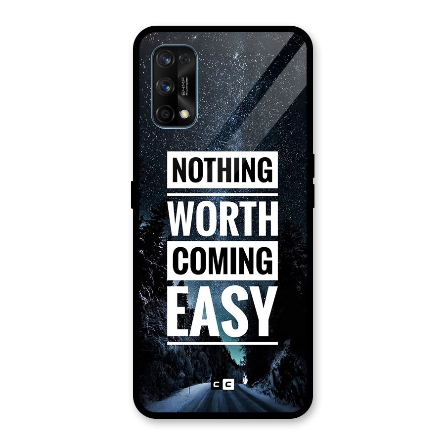Nothing Worth Easy Glass Back Case for Realme 7 Pro