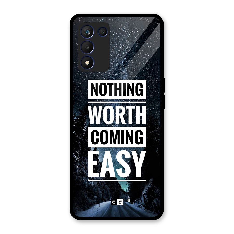 Nothing Worth Easy Glass Back Case for Realme 9 5G Speed