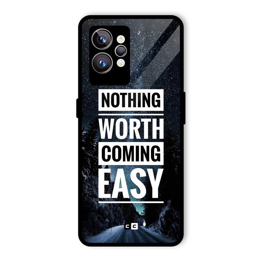 Nothing Worth Easy Glass Back Case for Realme GT2 Pro