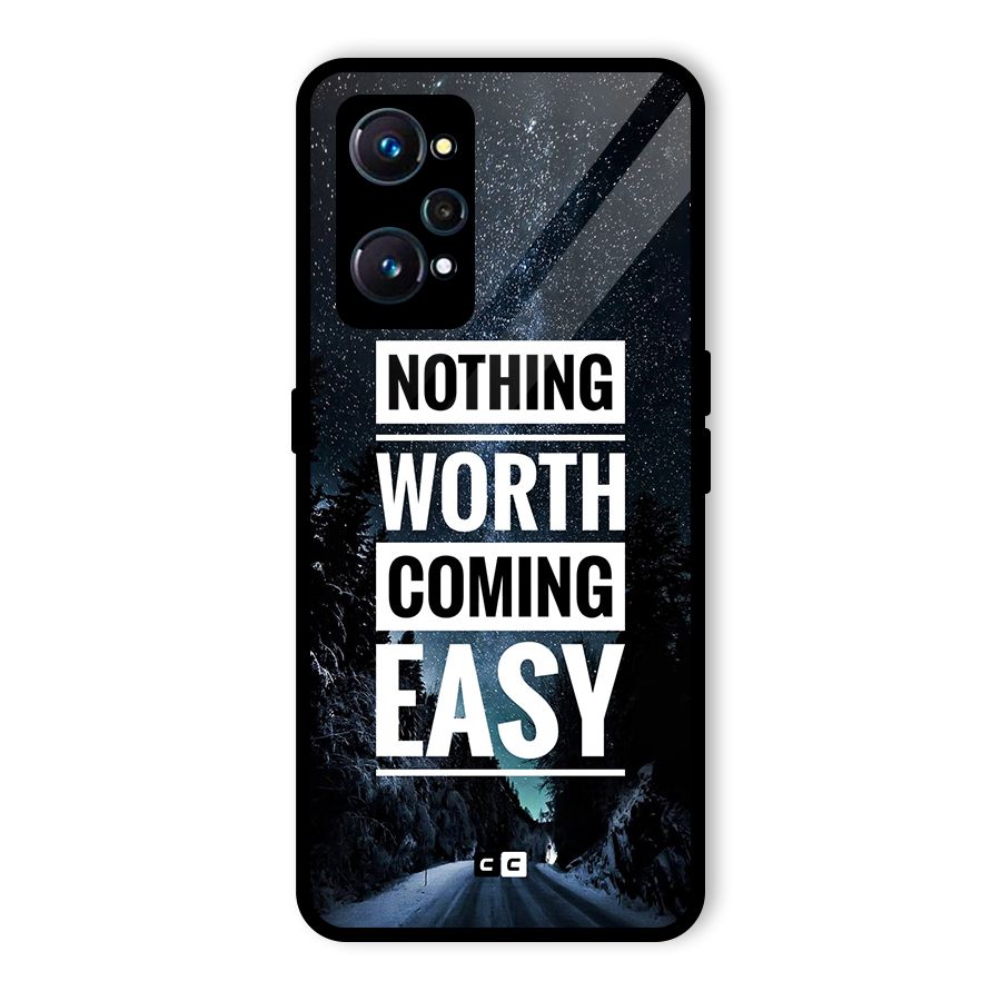 Nothing Worth Easy Glass Back Case for Realme GT Neo2