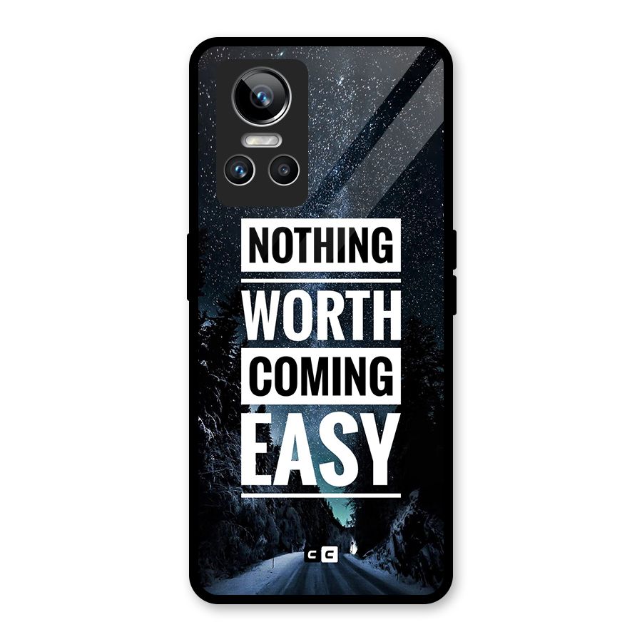 Nothing Worth Easy Glass Back Case for Realme GT Neo 3