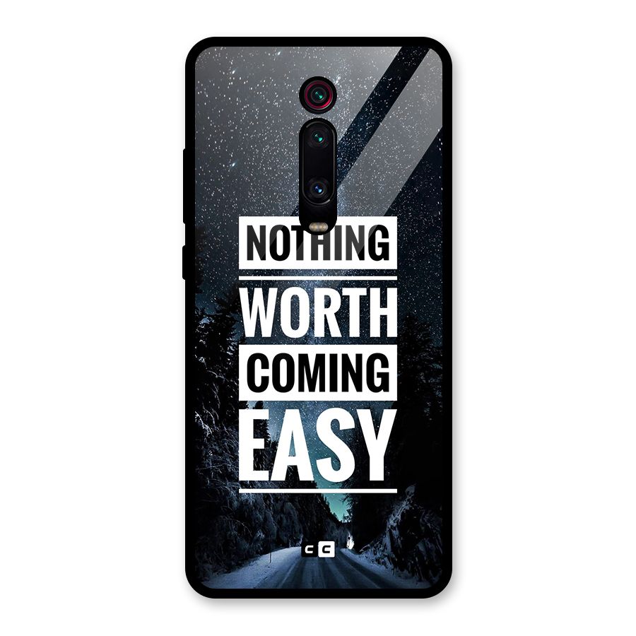 Nothing Worth Easy Glass Back Case for Redmi K20 Pro