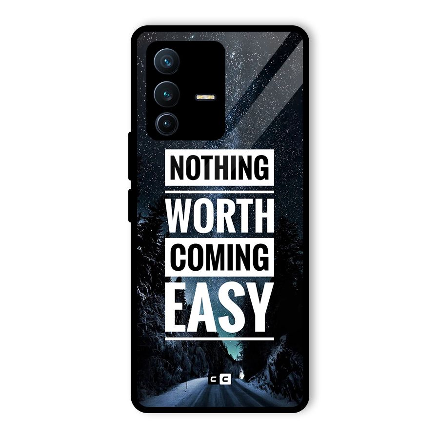 Nothing Worth Easy Glass Back Case for Vivo V23 Pro