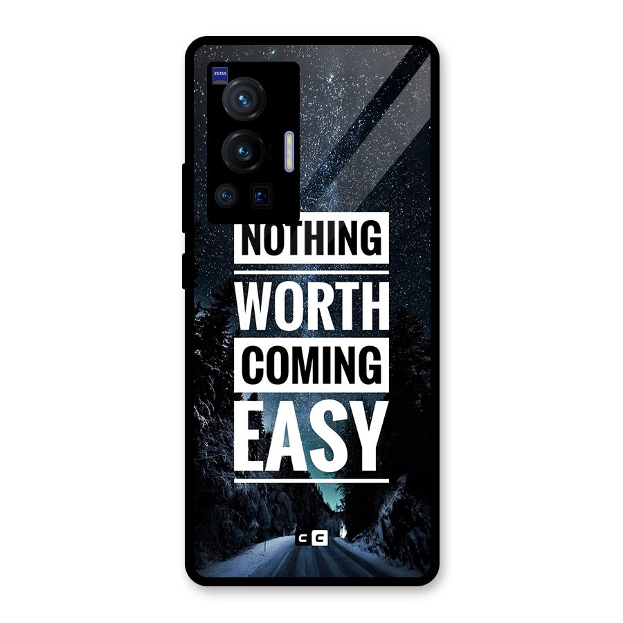 Nothing Worth Easy Glass Back Case for Vivo X70 Pro