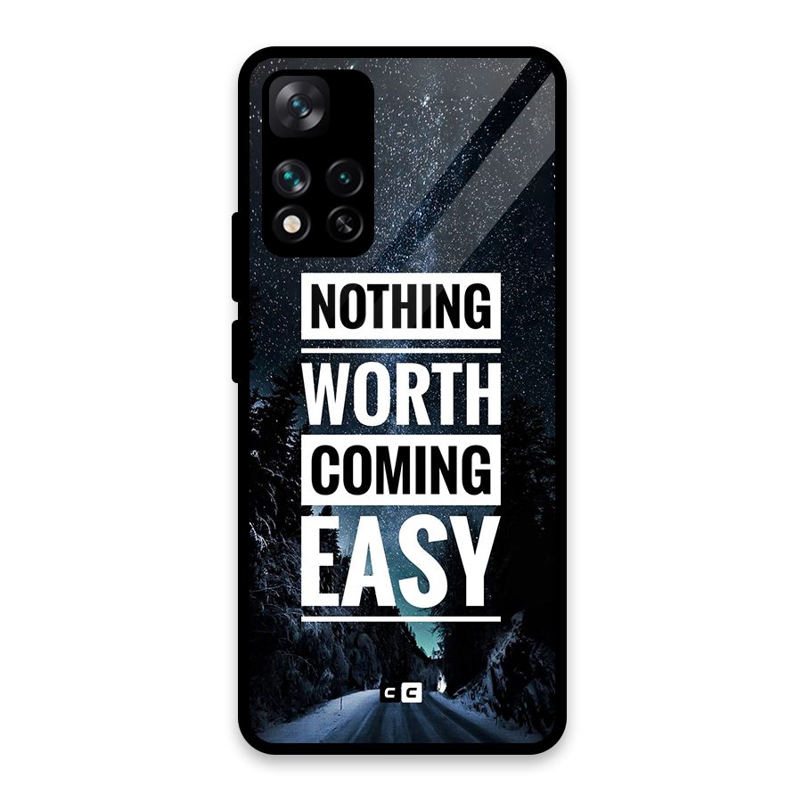 Nothing Worth Easy Glass Back Case for Xiaomi 11i 5G