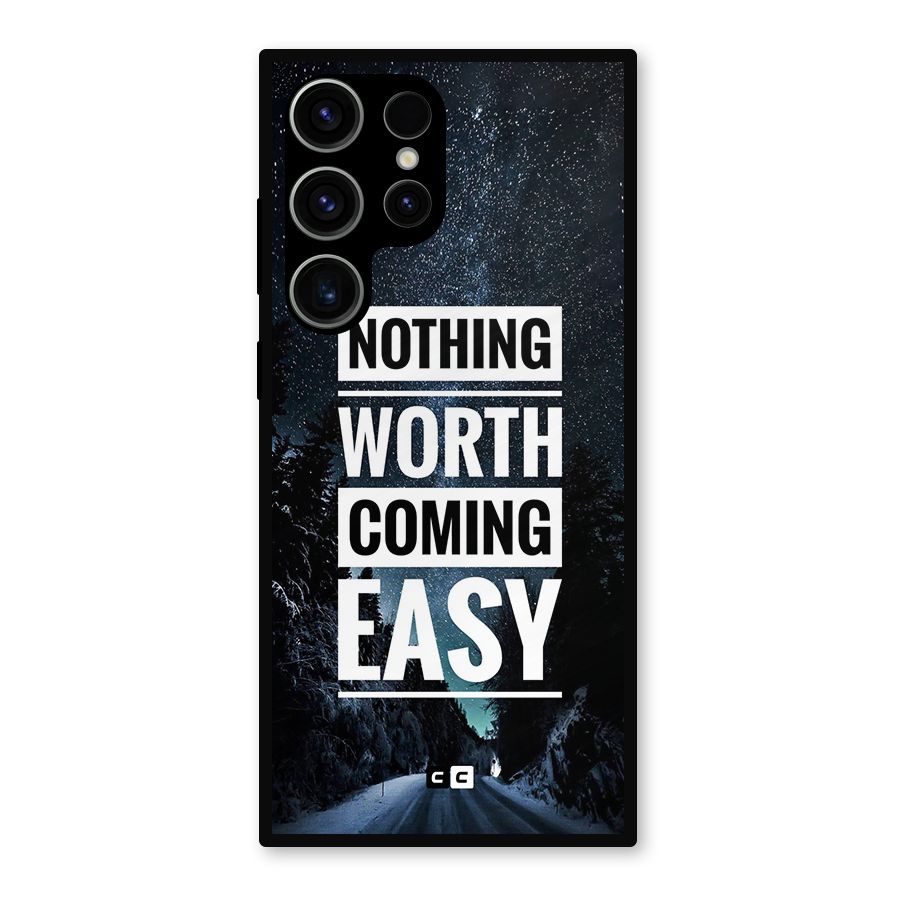 Nothing Worth Easy Metal Back Case for Galaxy S23 Ultra