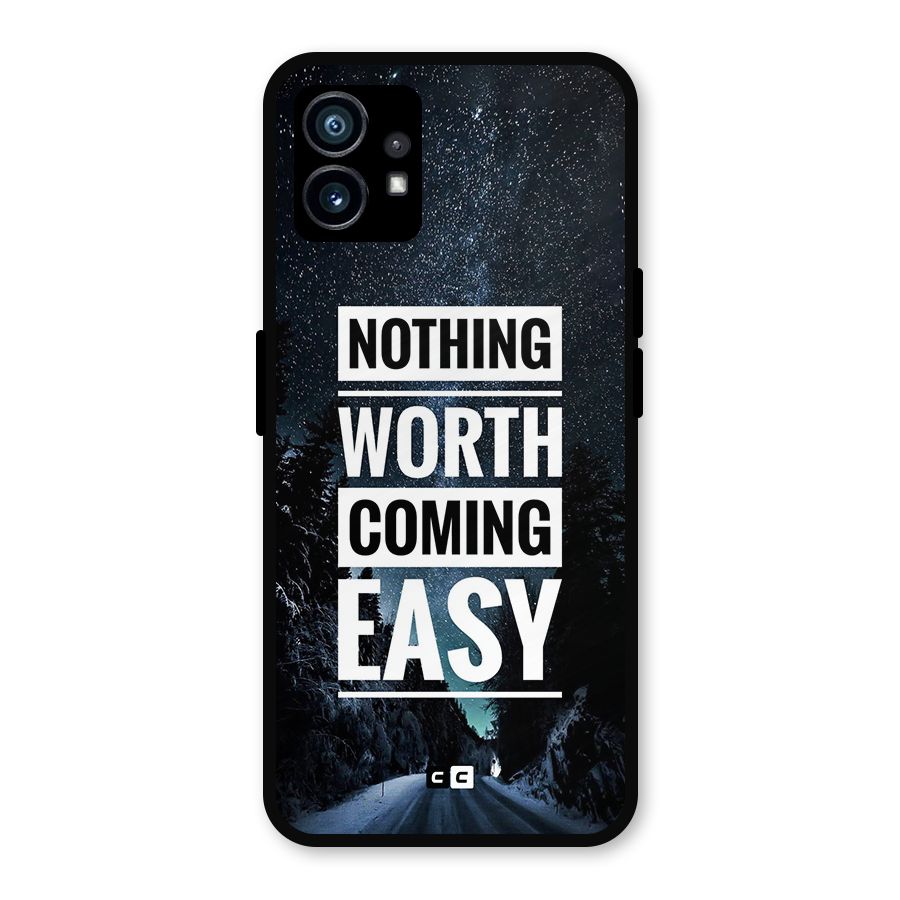 Nothing Worth Easy Metal Back Case for Nothing Phone 1