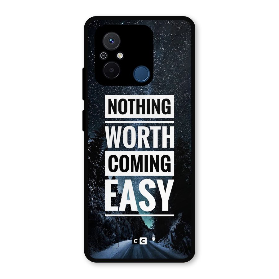 Nothing Worth Easy Metal Back Case for Poco C55