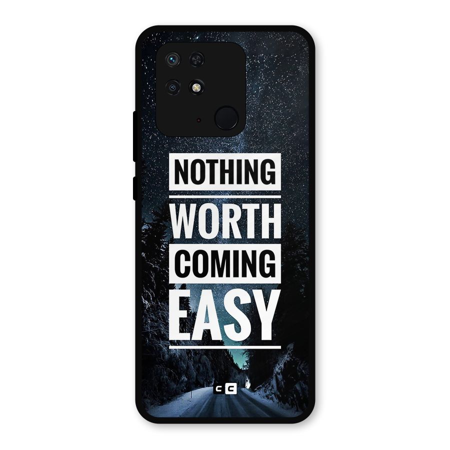 Nothing Worth Easy Metal Back Case for Redmi 10 Power