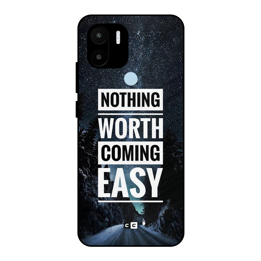 Nothing Worth Easy Metal Back Case for Redmi A2+