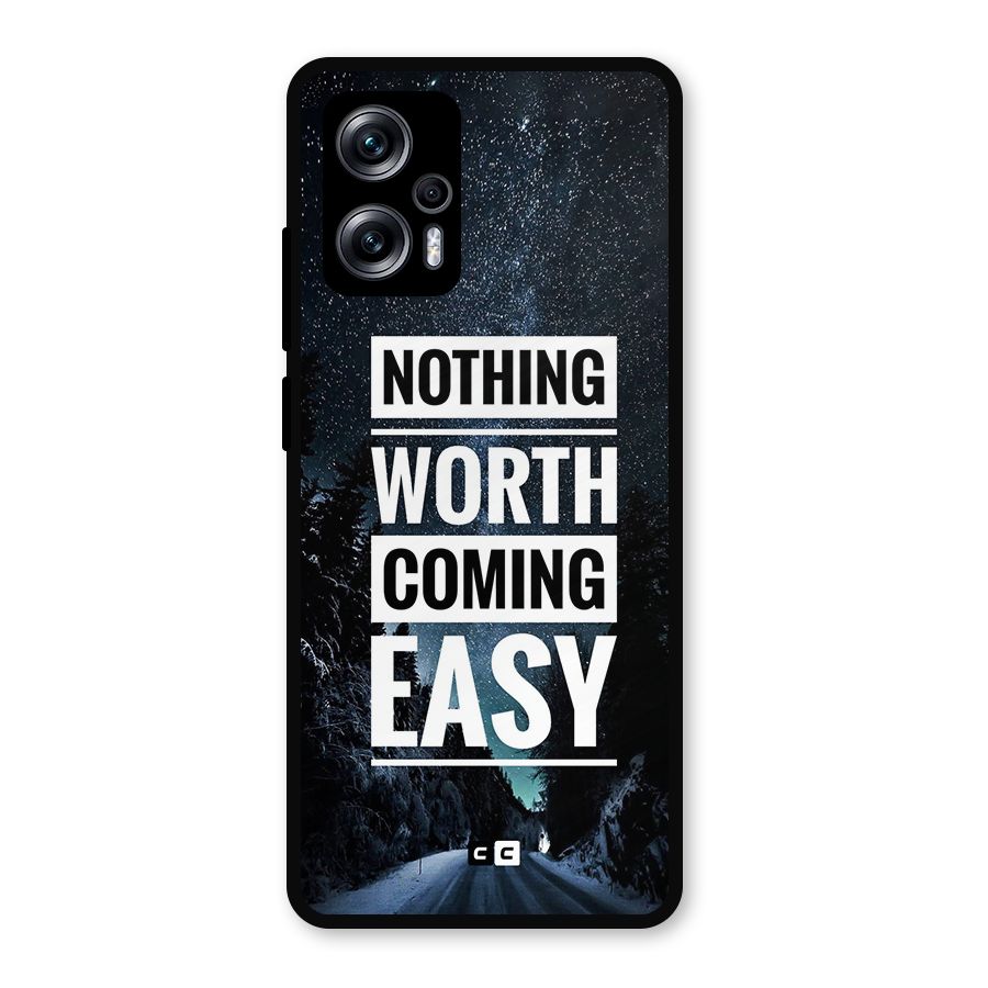 Nothing Worth Easy Metal Back Case for Redmi K50i