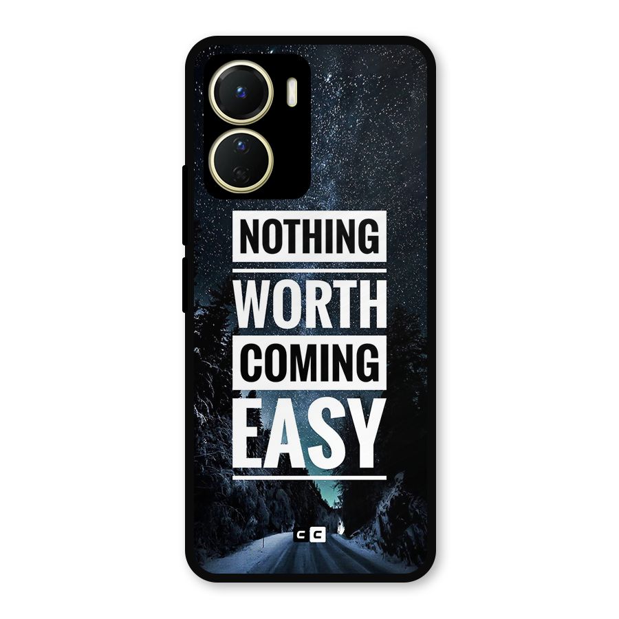 Nothing Worth Easy Metal Back Case for Vivo T2x