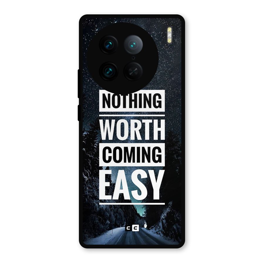 Nothing Worth Easy Metal Back Case for Vivo X90 Pro