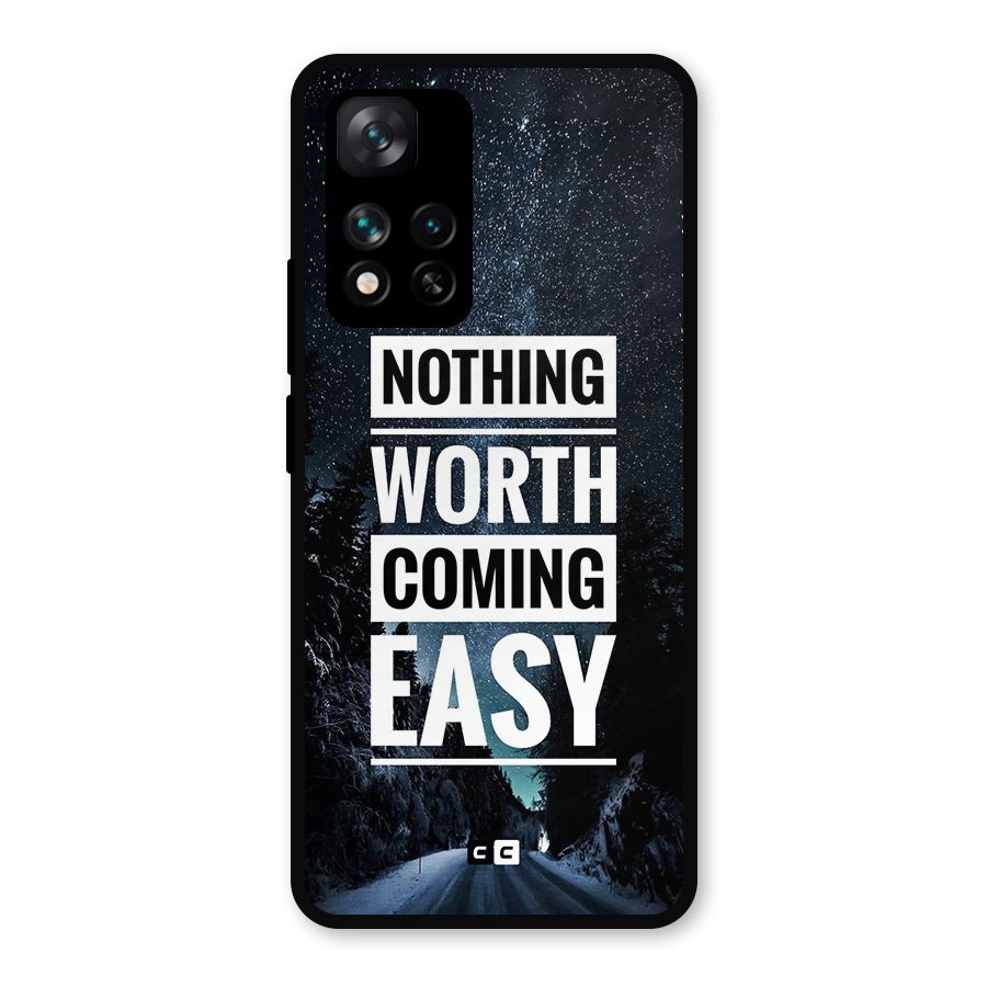 Nothing Worth Easy Metal Back Case for Xiaomi 11i 5G