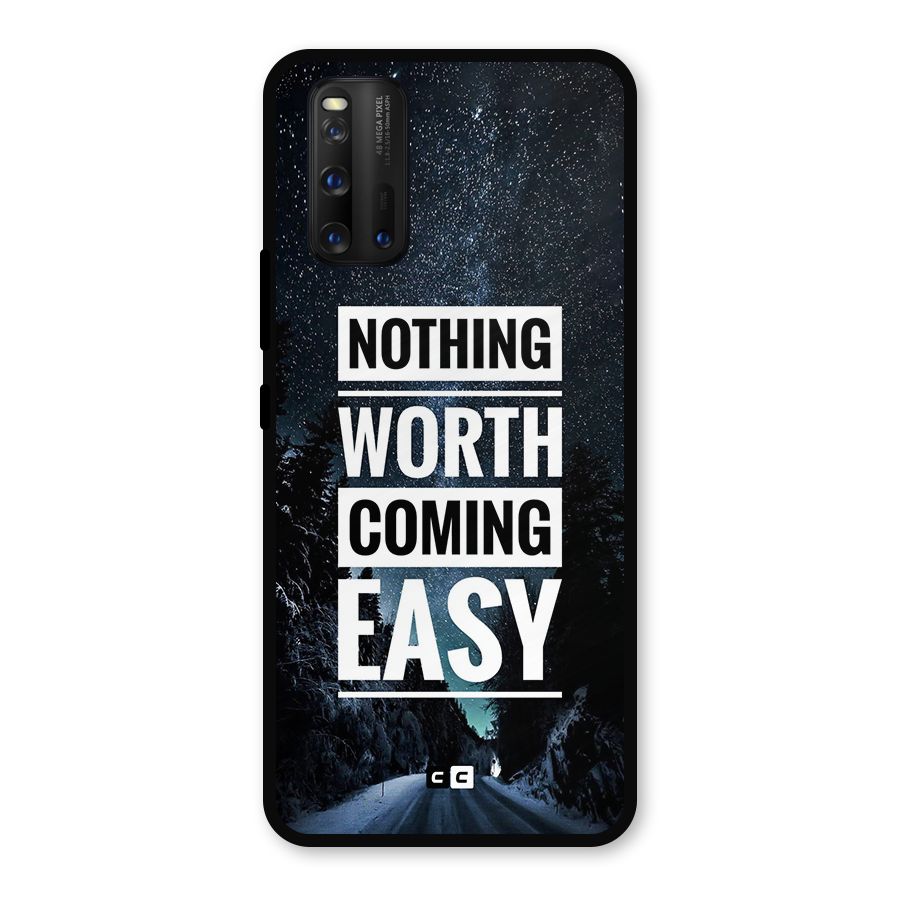 Nothing Worth Easy Metal Back Case for iQOO 3