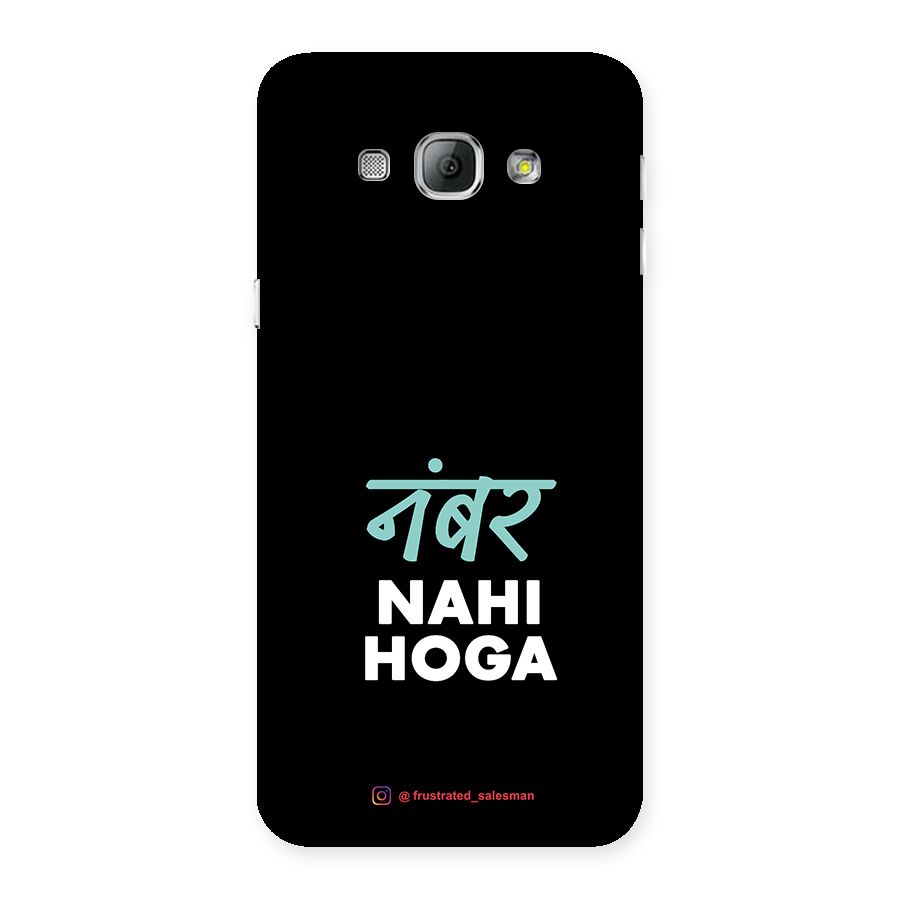 Number Nahi Hoga Black Back Case for Galaxy A8