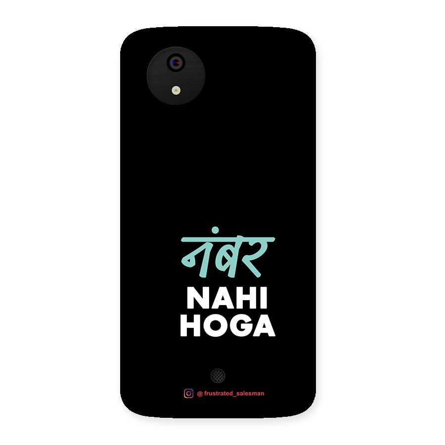 Number Nahi Hoga Black Back Case for Micromax Canvas A1