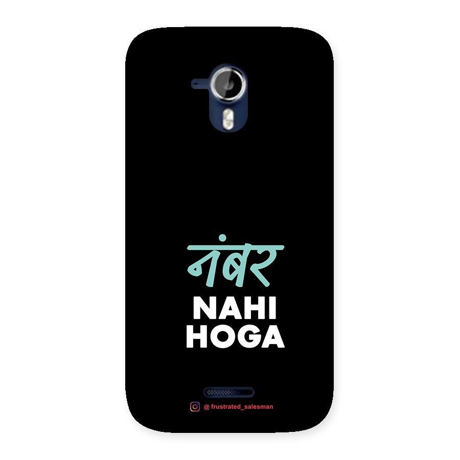 Number Nahi Hoga Black Back Case for Micromax Canvas Magnus A117