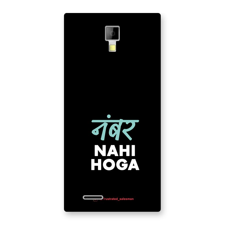 Number Nahi Hoga Black Back Case for Micromax Canvas Xpress A99