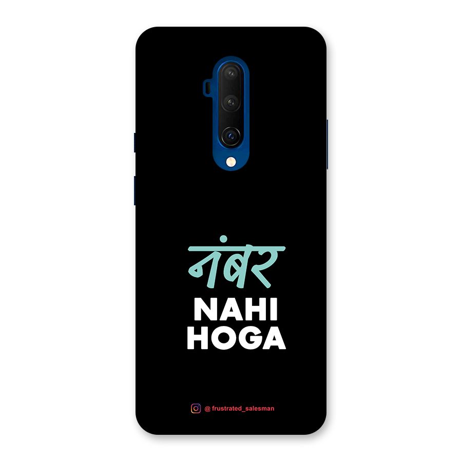 Number Nahi Hoga Black Back Case for OnePlus 7T Pro