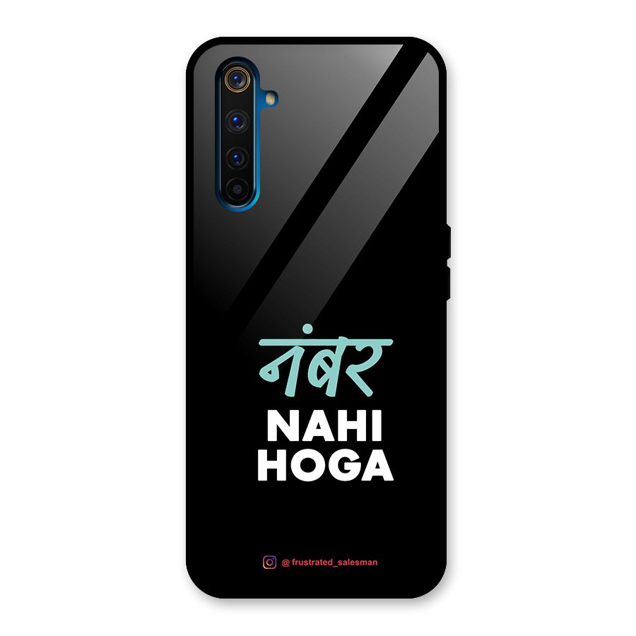 Number Nahi Hoga Black Glass Back Case for Realme 6 Pro