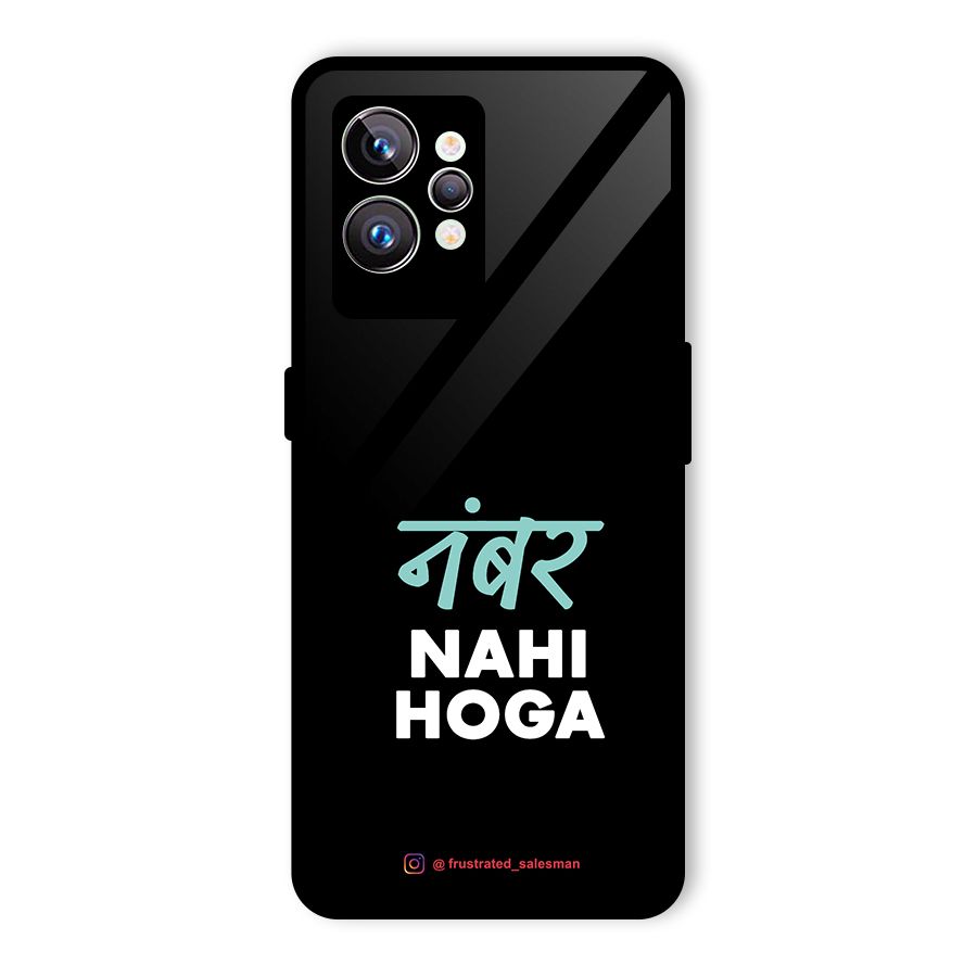 Number Nahi Hoga Black Glass Back Case for Realme GT2 Pro