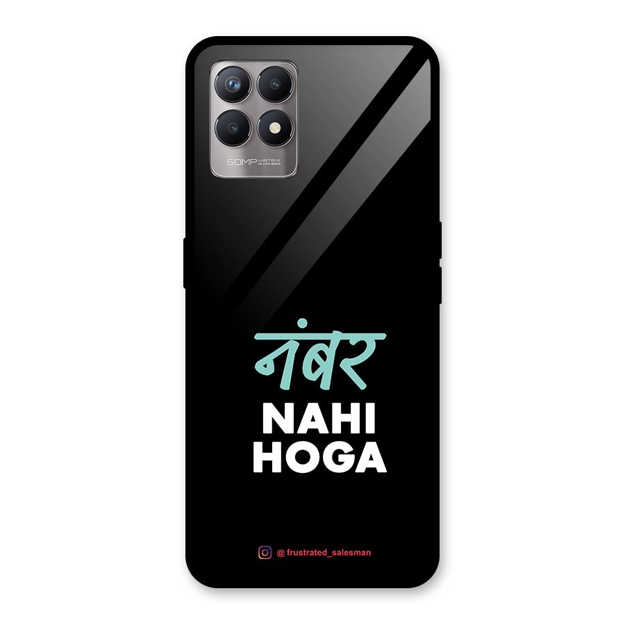 Number Nahi Hoga Black Glass Back Case for Realme Narzo 50