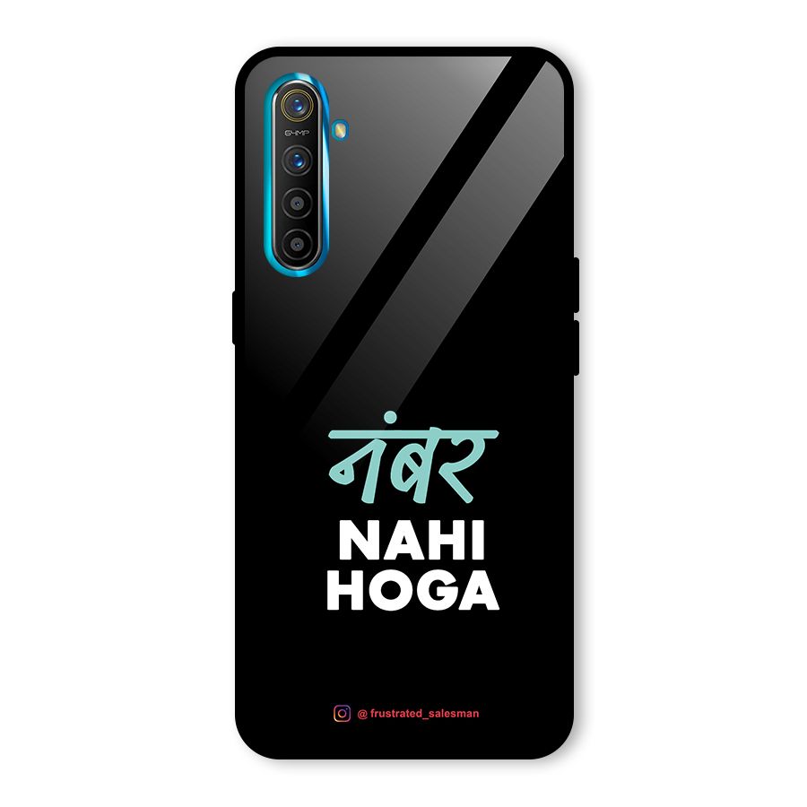 Number Nahi Hoga Black Glass Back Case for Realme X2