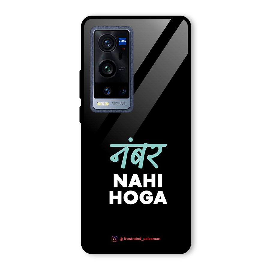 Number Nahi Hoga Black Glass Back Case for Vivo X60 Pro Plus