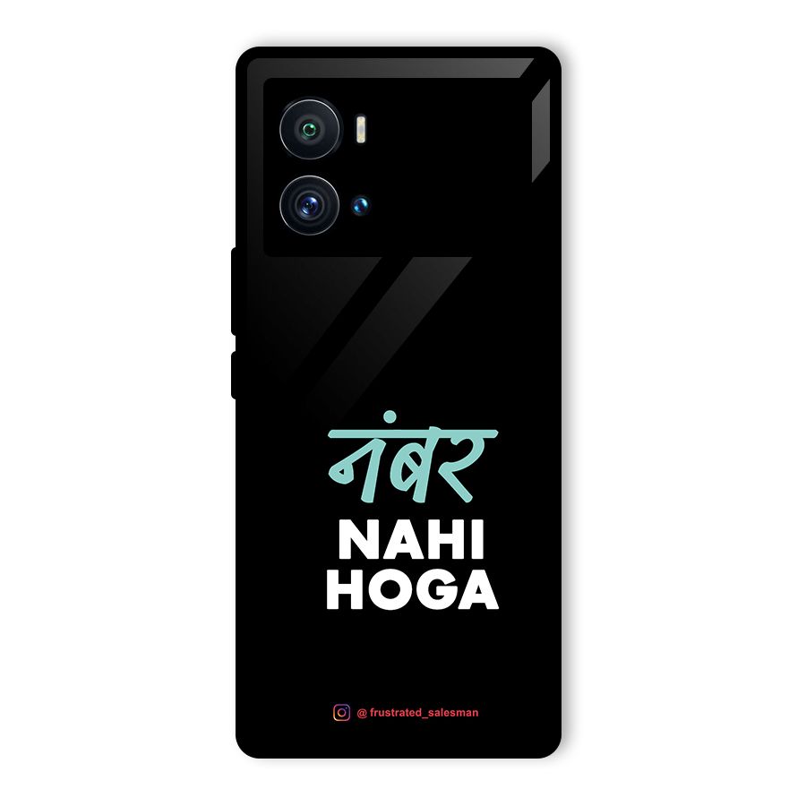 Number Nahi Hoga Black Glass Back Case for Vivo iQOO 9 Pro