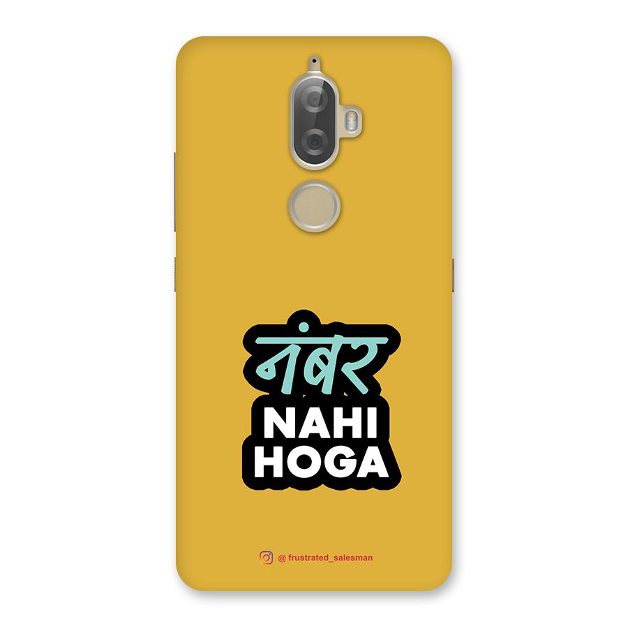 Number Nahi Hoga Mustard Yellow Back Case for Lenovo K8 Plus