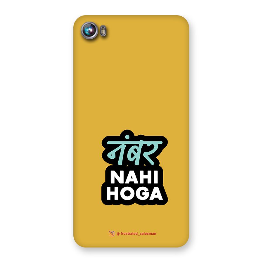 Number Nahi Hoga Mustard Yellow Back Case for Micromax Canvas Fire 4 A107
