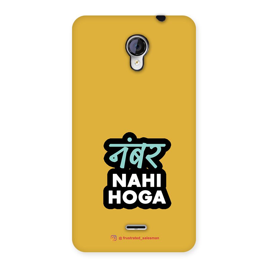 Number Nahi Hoga Mustard Yellow Back Case for Micromax Unite 2 A106